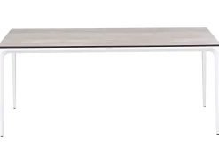 Tavolo da pranzo da giardino SOVARETO 180 cm 90 cm Simil legno Grigio chiaro