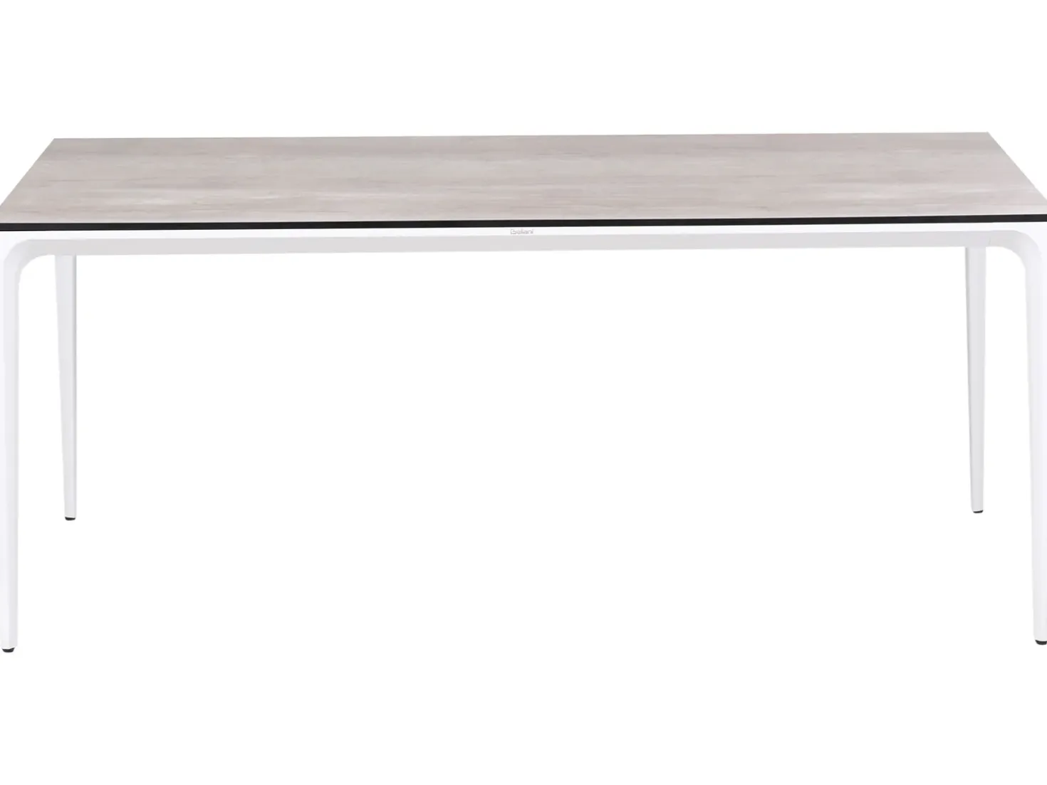 Tavolo da pranzo da giardino SOVARETO 180 cm 90 cm Simil legno Grigio chiaro
