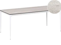 Tavolo da pranzo da giardino SOVARETO 180 cm 90 cm Simil legno Grigio chiaro