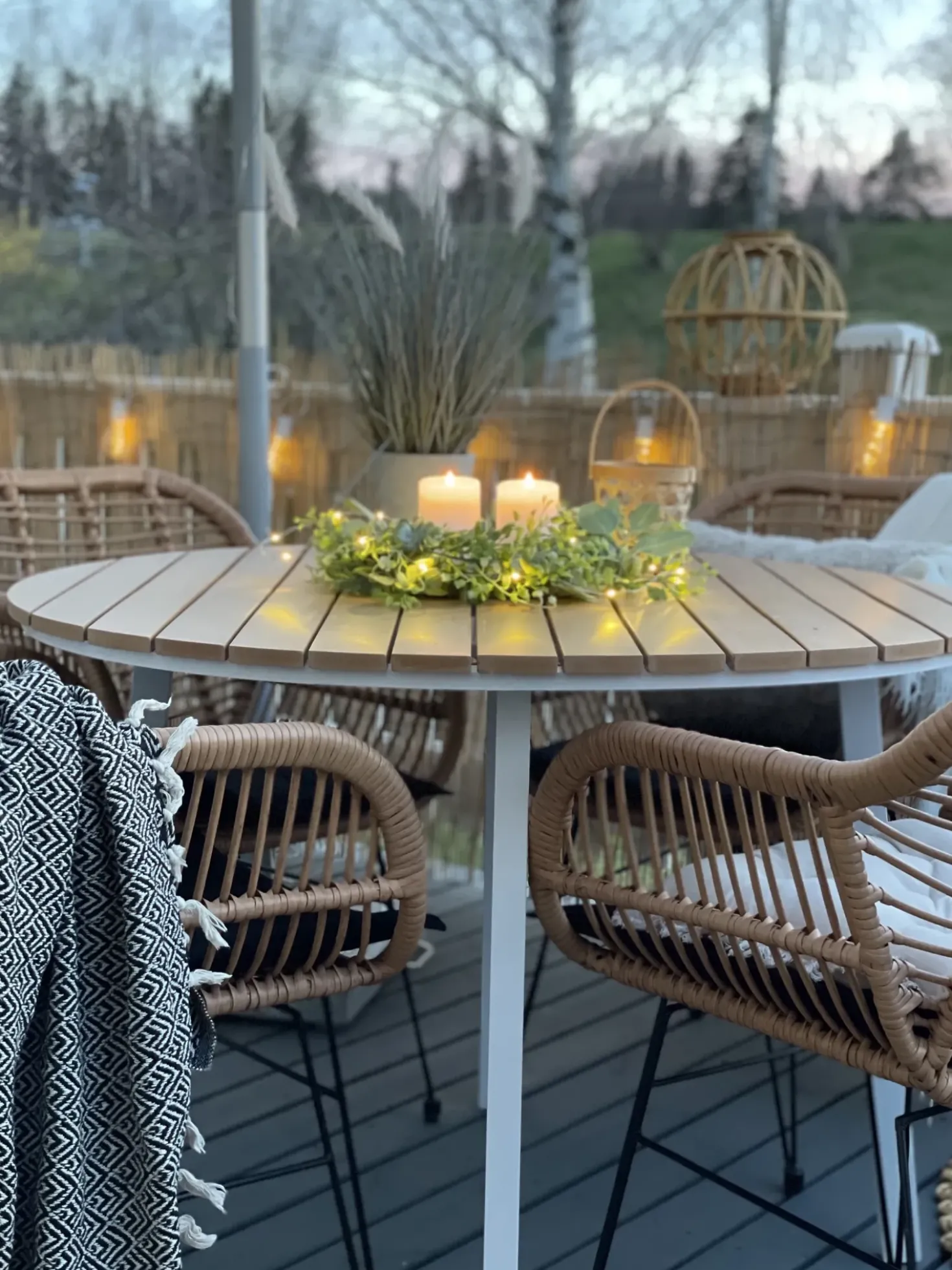 Tavolo da pranzo da giardino CAVOLI 105 cm 105 cm Marrone