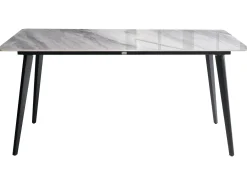 Tavolo da pranzo da giardino RODALLO 160 cm 90 cm Pietra Marmo Grigio