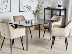 Tavolo da pranzo DORCAS Nero 150 cm 90 cm