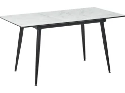 Tavolo da pranzo EFTALIA Marmo bianco 120/150 cm 80 cm
