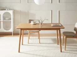 Tavolo da pranzo ELVYN Rovere chiaro 140 cm 80 cm