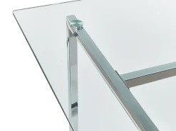 Tavolo da pranzo ENVIA Argento 160 cm 90 cm Vetro temperato