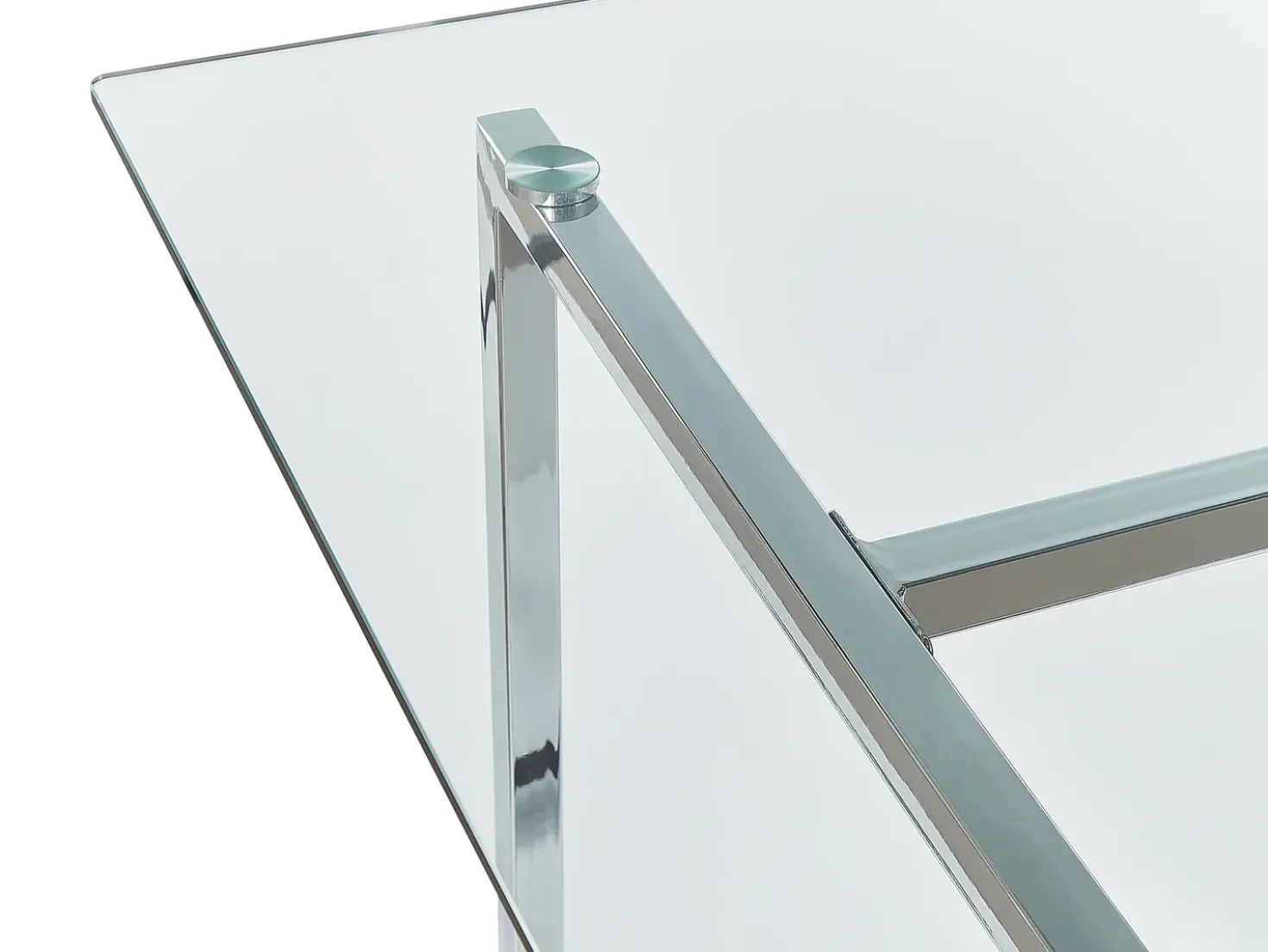 Tavolo da pranzo ENVIA Argento 160 cm 90 cm Vetro temperato