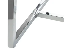 Tavolo da pranzo ENVIA Argento 160 cm 90 cm Vetro temperato