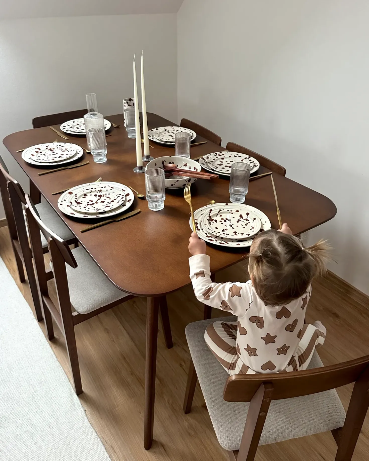 Tavolo da pranzo EPHRATA Mogano scuro 150 cm 90 cm