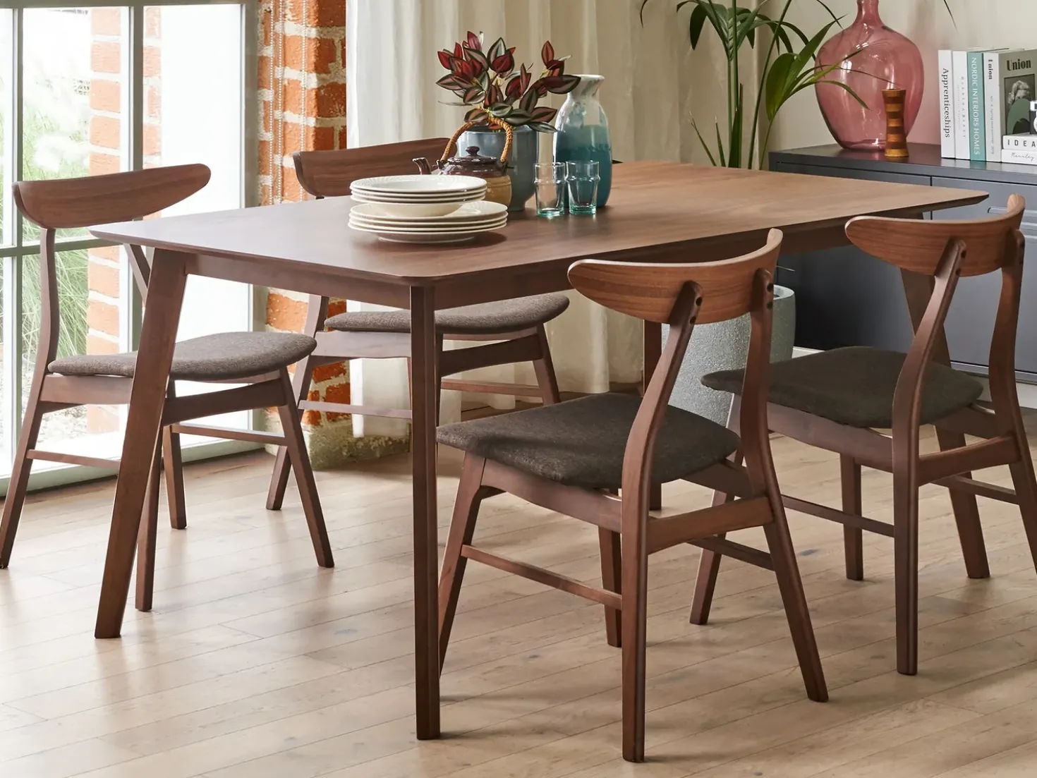 Tavolo da pranzo EPHRATA Mogano scuro 150 cm 90 cm