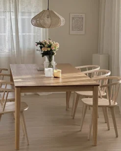 Tavolo da pranzo ERMELO Frassino naturale 200 cm 100 cm