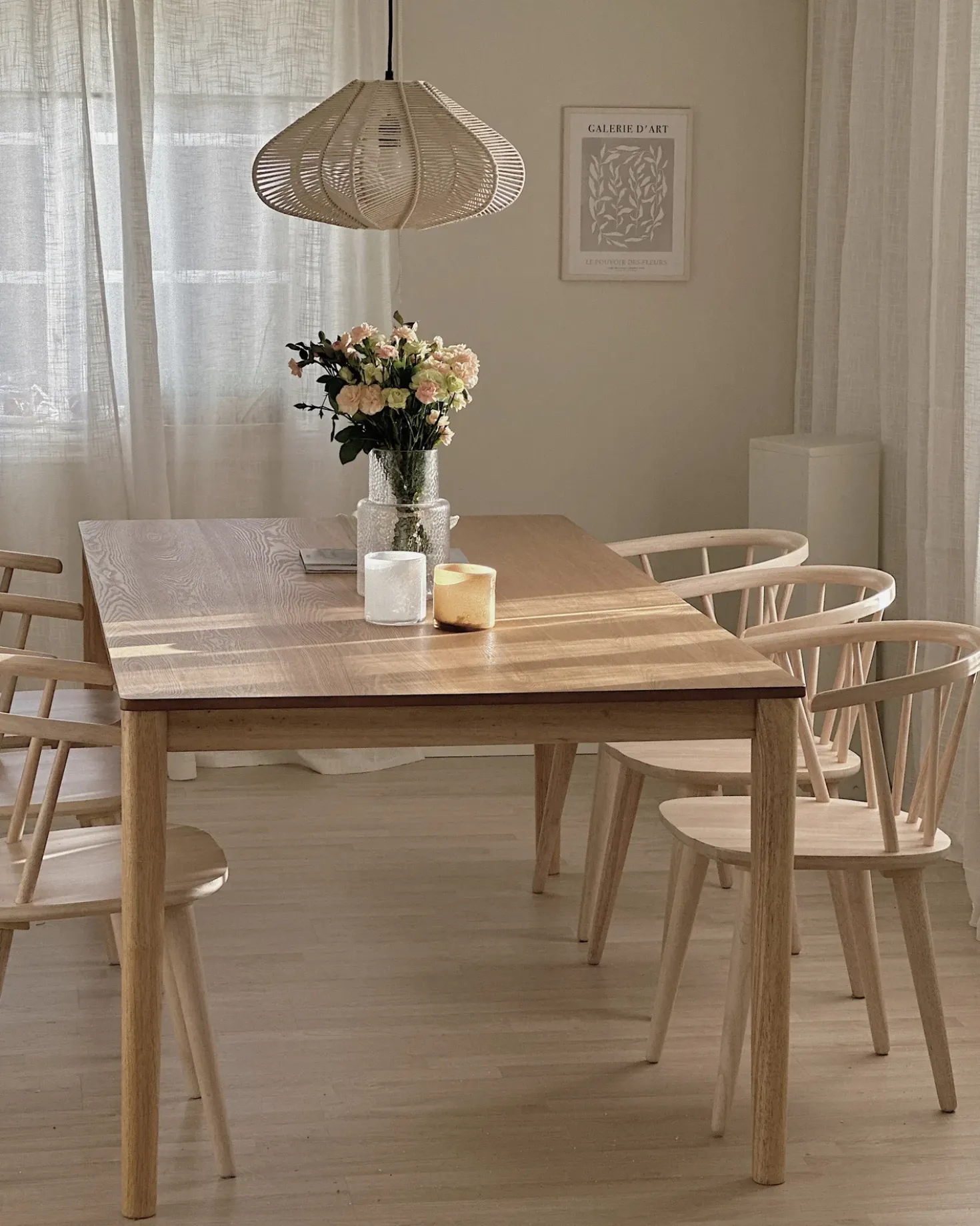 Tavolo da pranzo ERMELO Frassino naturale 200 cm 100 cm