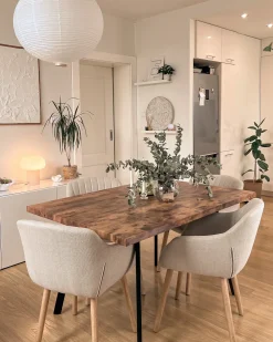 Tavolo da pranzo estensibile HARLOW Marrone scuro 140/180 cm 90 cm