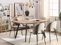 Tavolo da pranzo estensibile HARLOW Marrone scuro 140/180 cm 90 cm