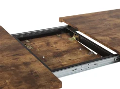 Tavolo da pranzo estensibile HARLOW Marrone scuro 140/180 cm 90 cm