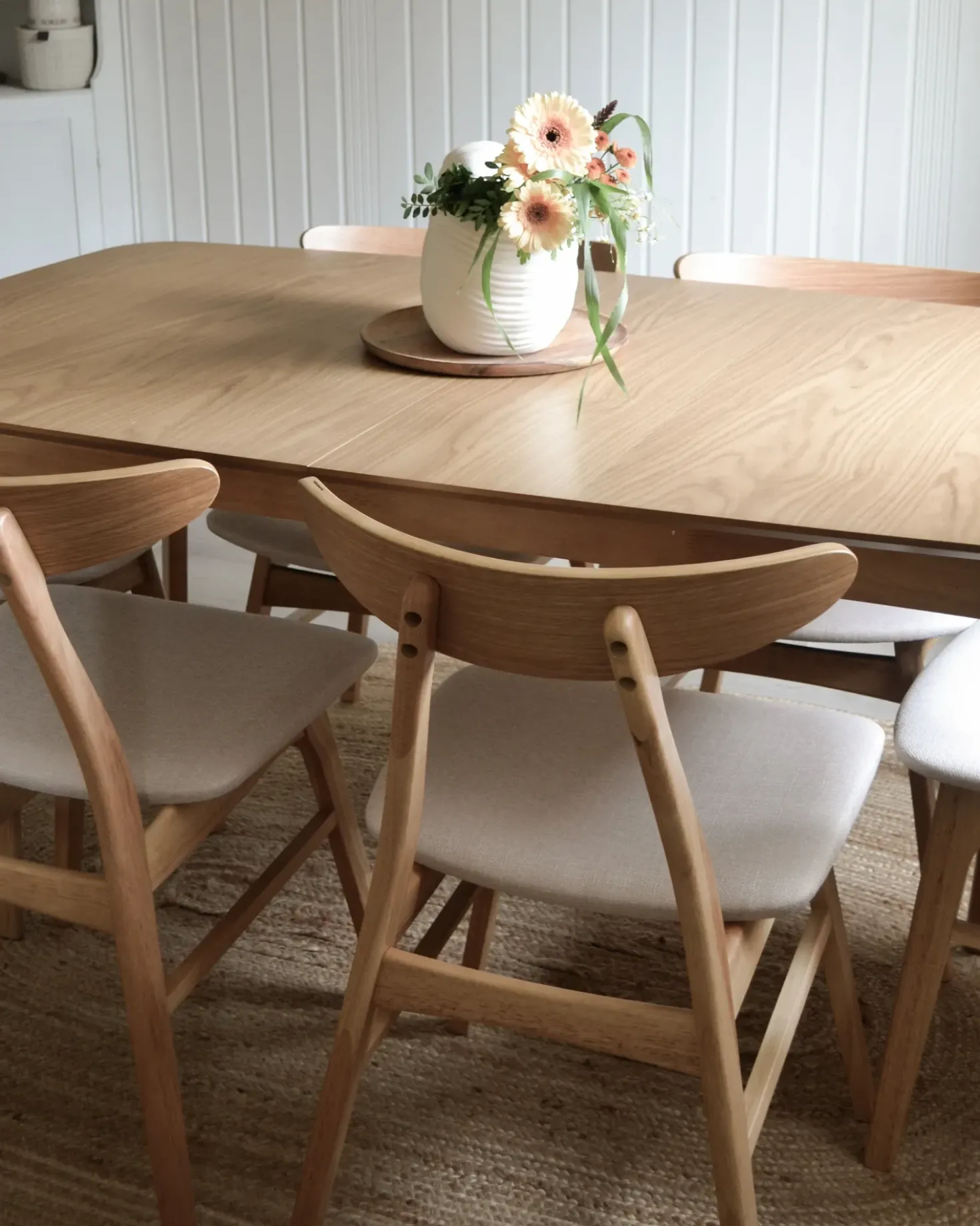 Tavolo da pranzo estensibile MADOX Rovere chiaro 150/190 cm 90 cm