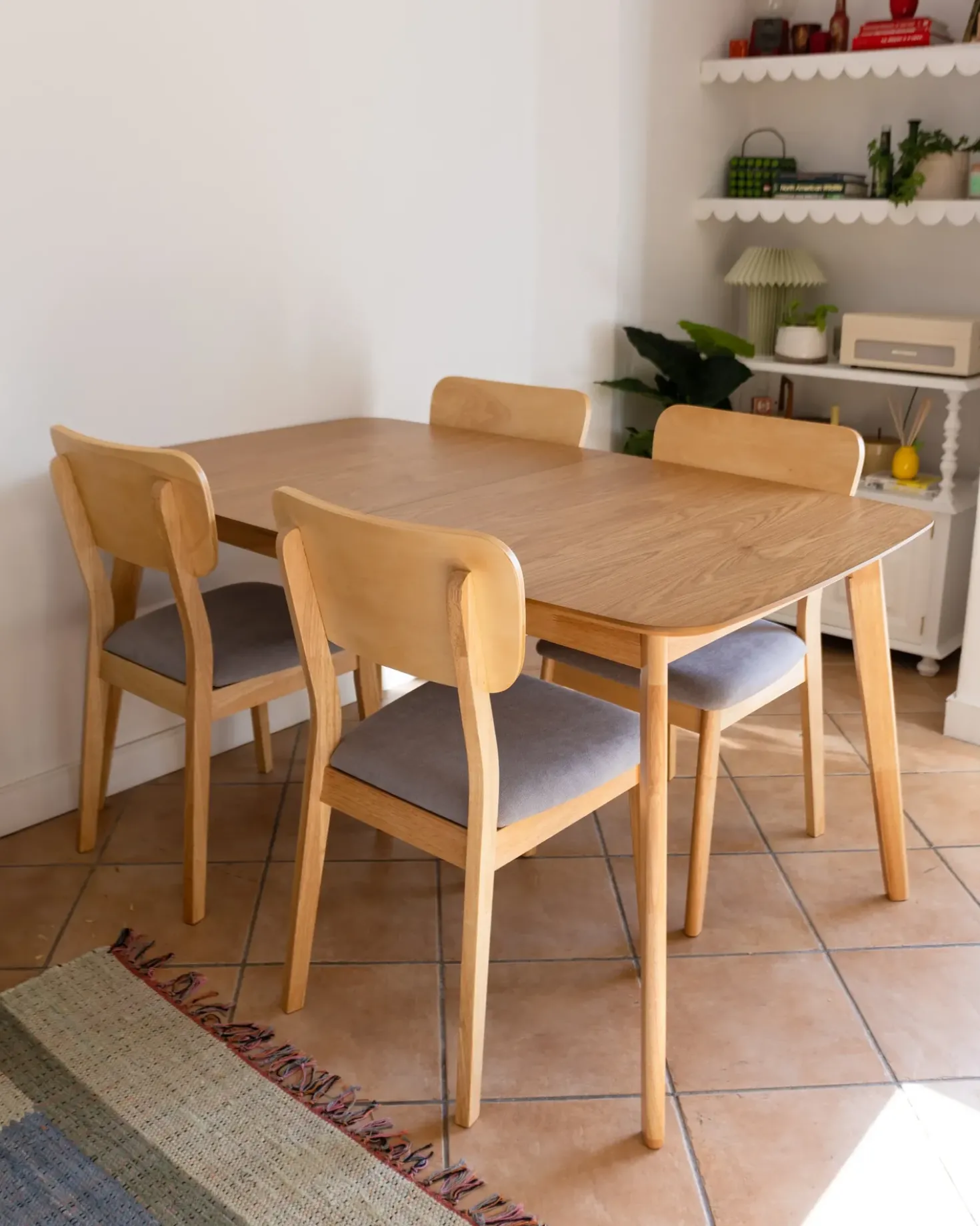 Tavolo da pranzo estensibile MADOX Rovere chiaro 150/190 cm 90 cm
