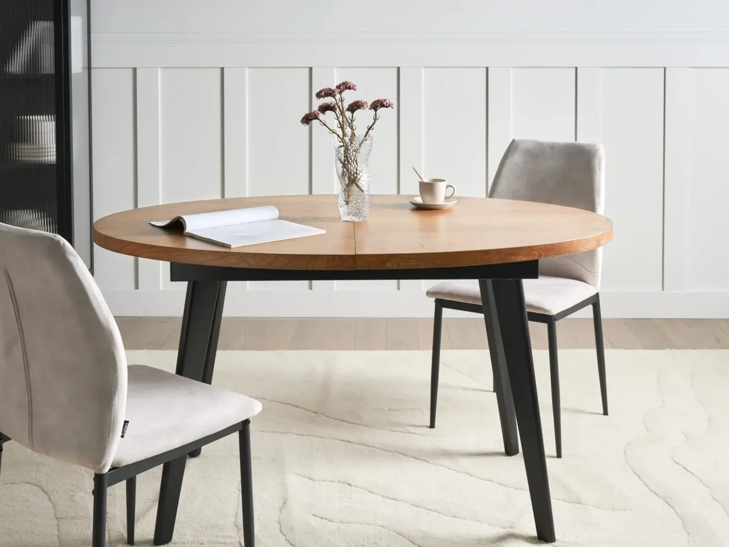 Tavolo da pranzo estensibile DUTTON Marrone 140/180 cm 90 cm