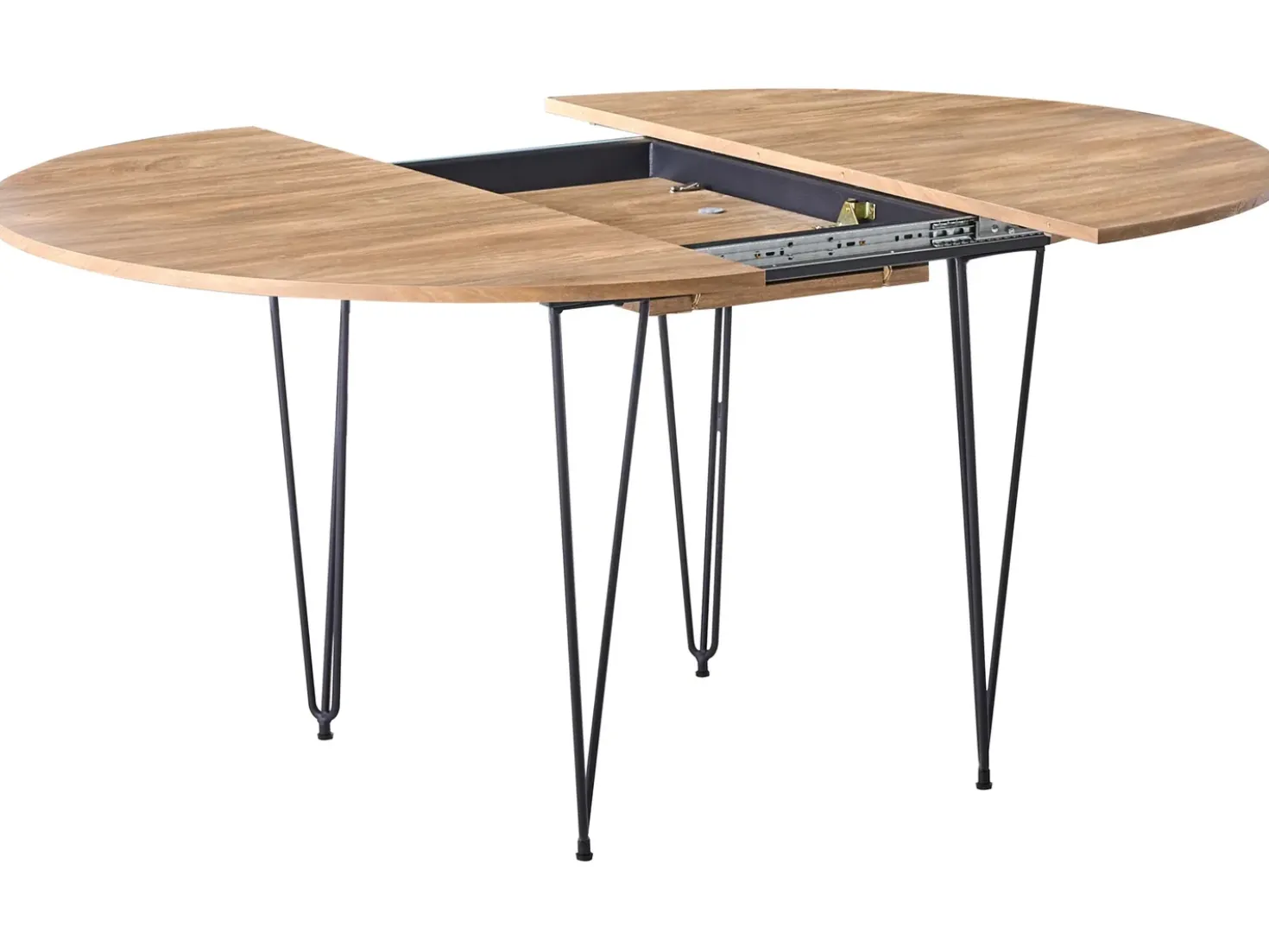 Tavolo da pranzo estensibile LOUISE Marrone 120/160 cm 120 cm