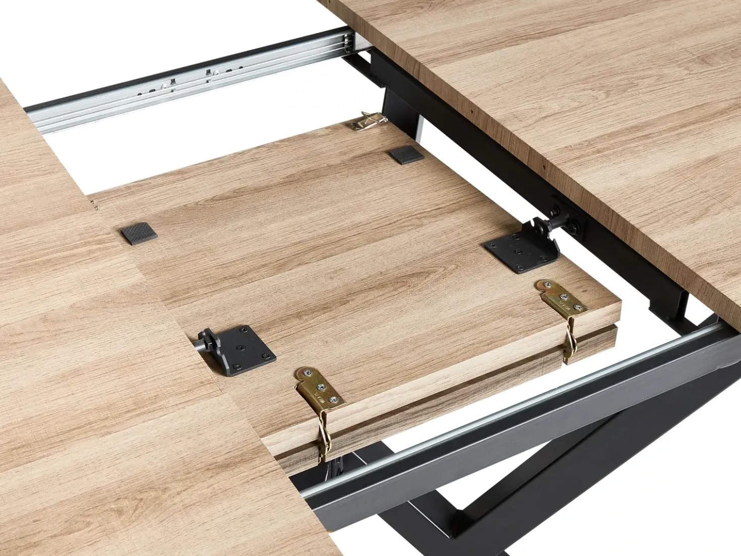 Tavolo da pranzo estensibile ANSELL Marrone chiaro 160/200 cm 90 cm