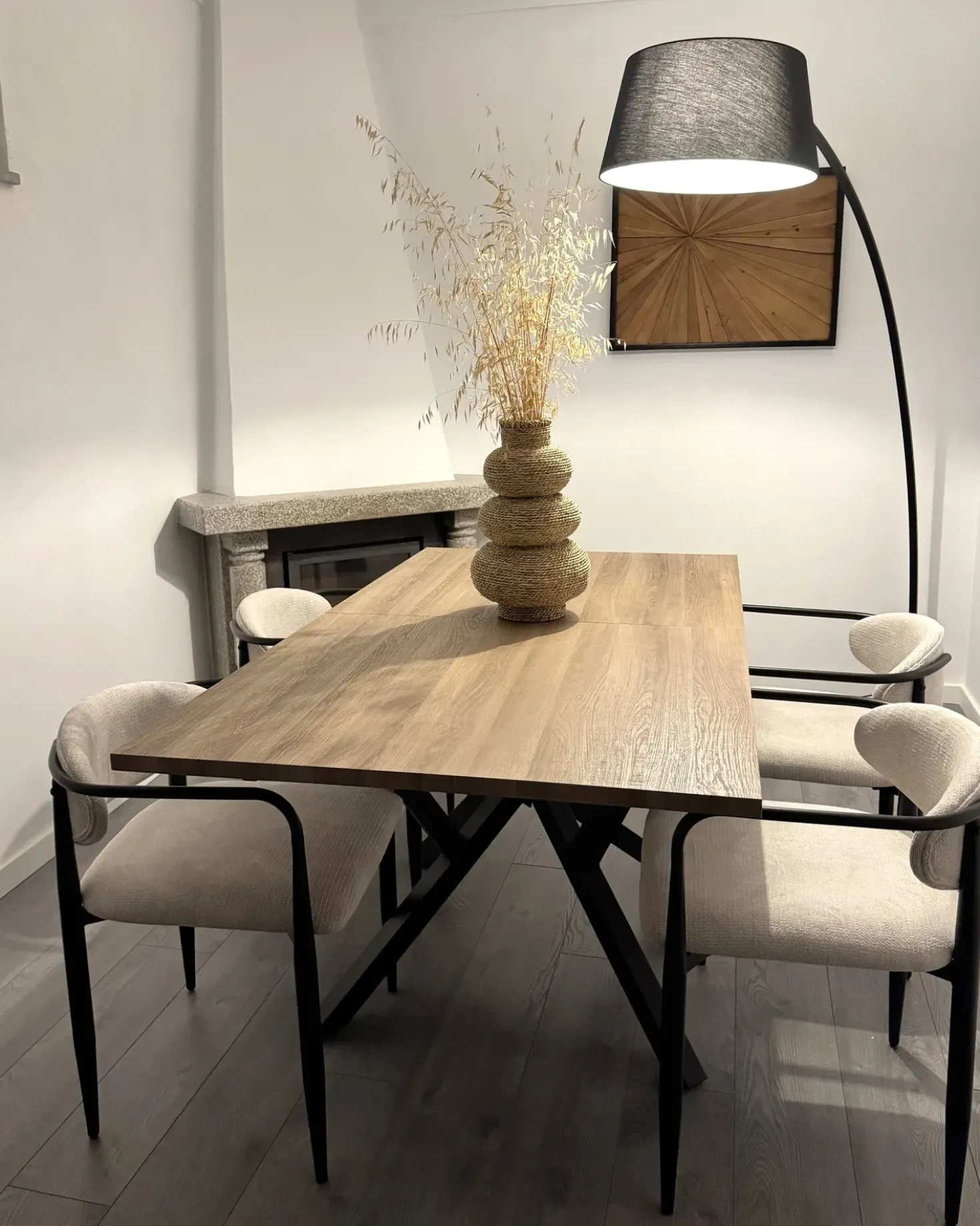 Tavolo da pranzo estensibile ANSELL Marrone chiaro 160/200 cm 90 cm