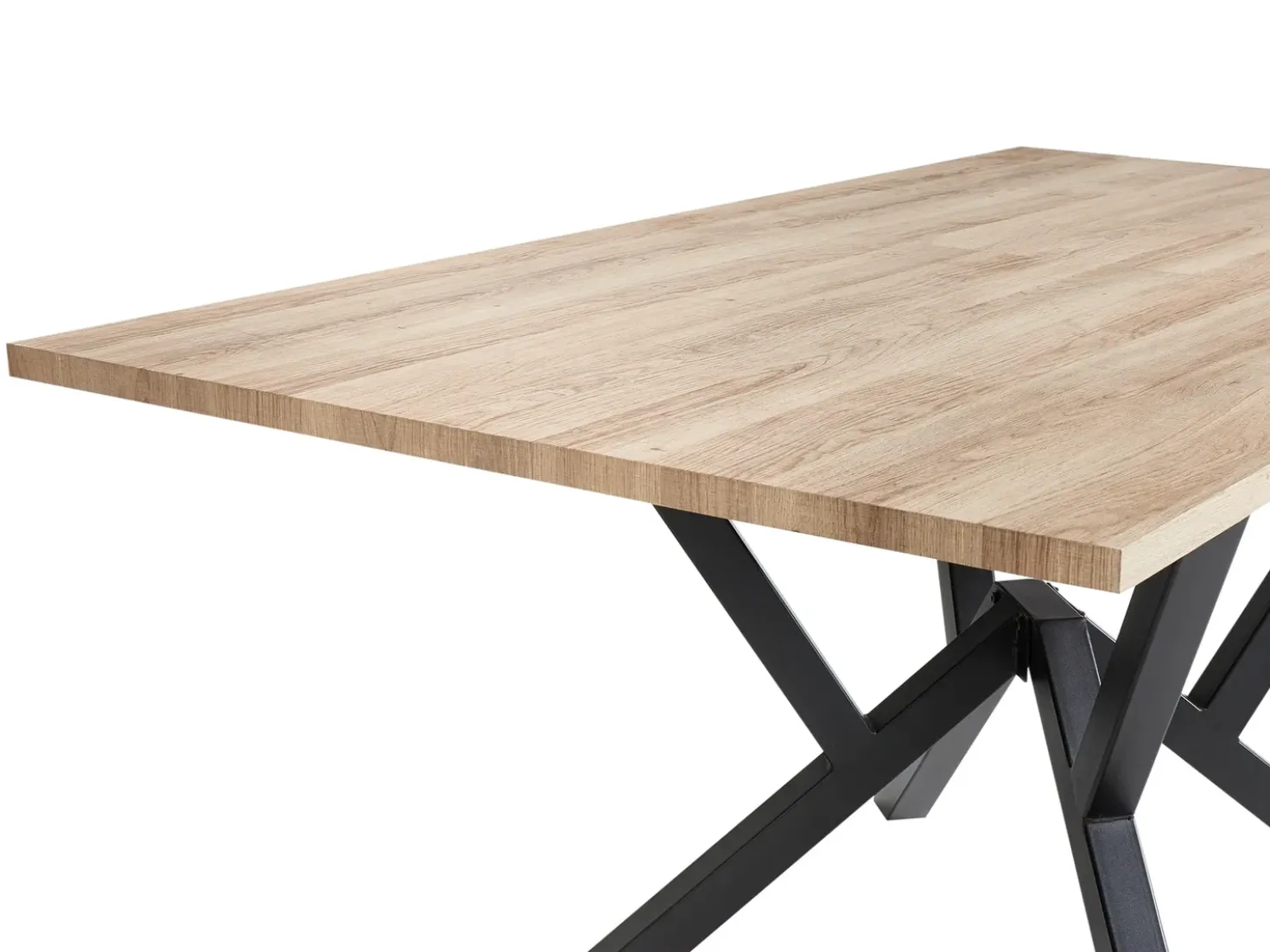 Tavolo da pranzo estensibile ANSELL Marrone chiaro 160/200 cm 90 cm