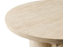 Tavolo da pranzo estensibile MORAINE Effetto travertino 120/160 cm 120 cm