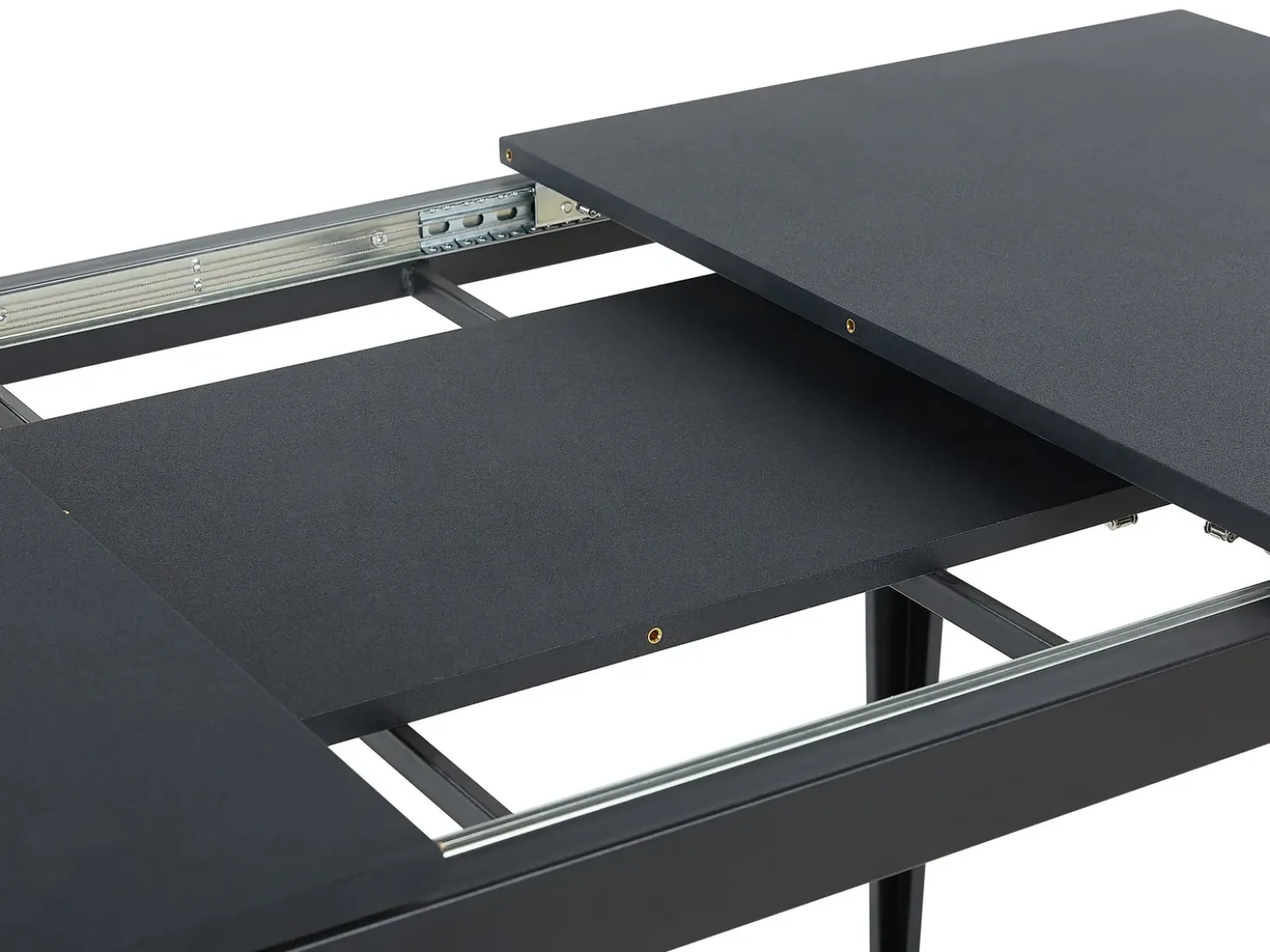 Tavolo da pranzo estensibile NORLEY Nero 120/160 cm 80 cm