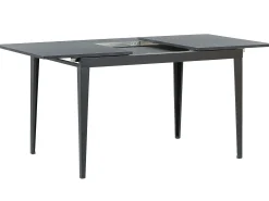 Tavolo da pranzo estensibile NORLEY Nero 120/160 cm 80 cm