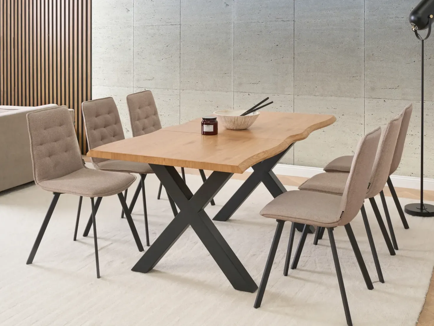 Tavolo da pranzo estensibile BRONSON Marrone 140/180 cm 90 cm