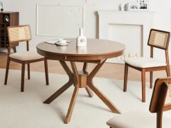 Tavolo da pranzo estensibile TYMIS Rovere scuro 107/137 cm 107 cm