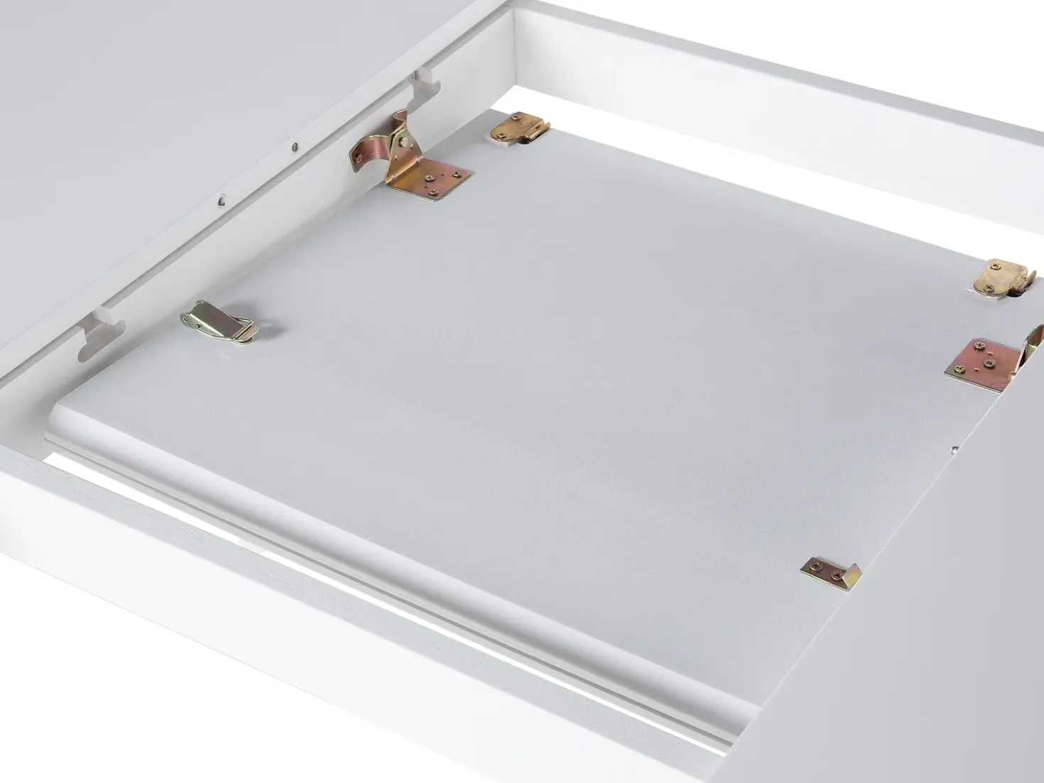 Tavolo da pranzo estensibile SANFORD Bianco 120/160 cm 80 cm