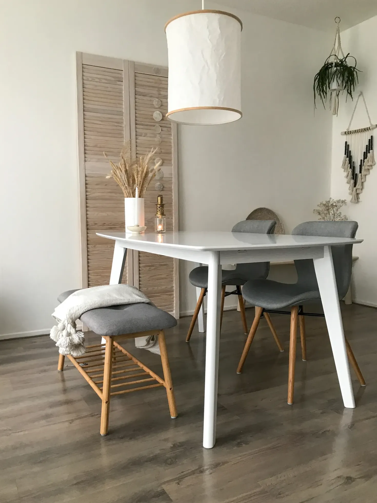 Tavolo da pranzo estensibile SANFORD Bianco 120/160 cm 80 cm