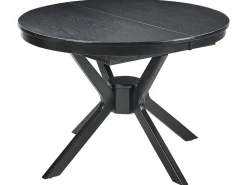 Tavolo da pranzo estensibile TYMIS Quercia nera 107/137 cm 107 cm