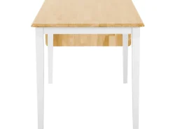 Tavolo da pranzo estensibile LOUISIANA Marrone chiaro 120/160 cm 75 cm Legno