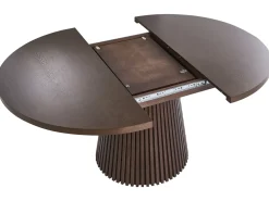 Tavolo da pranzo estensibile MOORE Frasino scuro 120/160 cm 120 cm