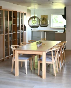 Tavolo da pranzo estensibile MADURA Frassino naturale 160/240 cm 90 cm