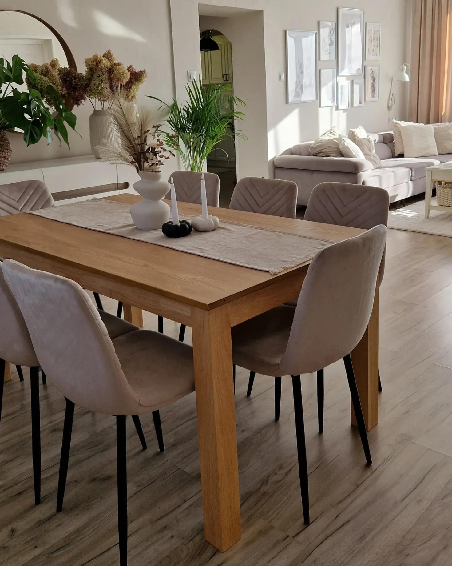 Tavolo da pranzo estensibile MADURA Frassino naturale 160/240 cm 90 cm