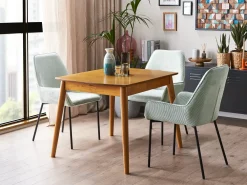 Tavolo da pranzo estensibile TOMS Marrone chiaro 100/130 cm 80 cm