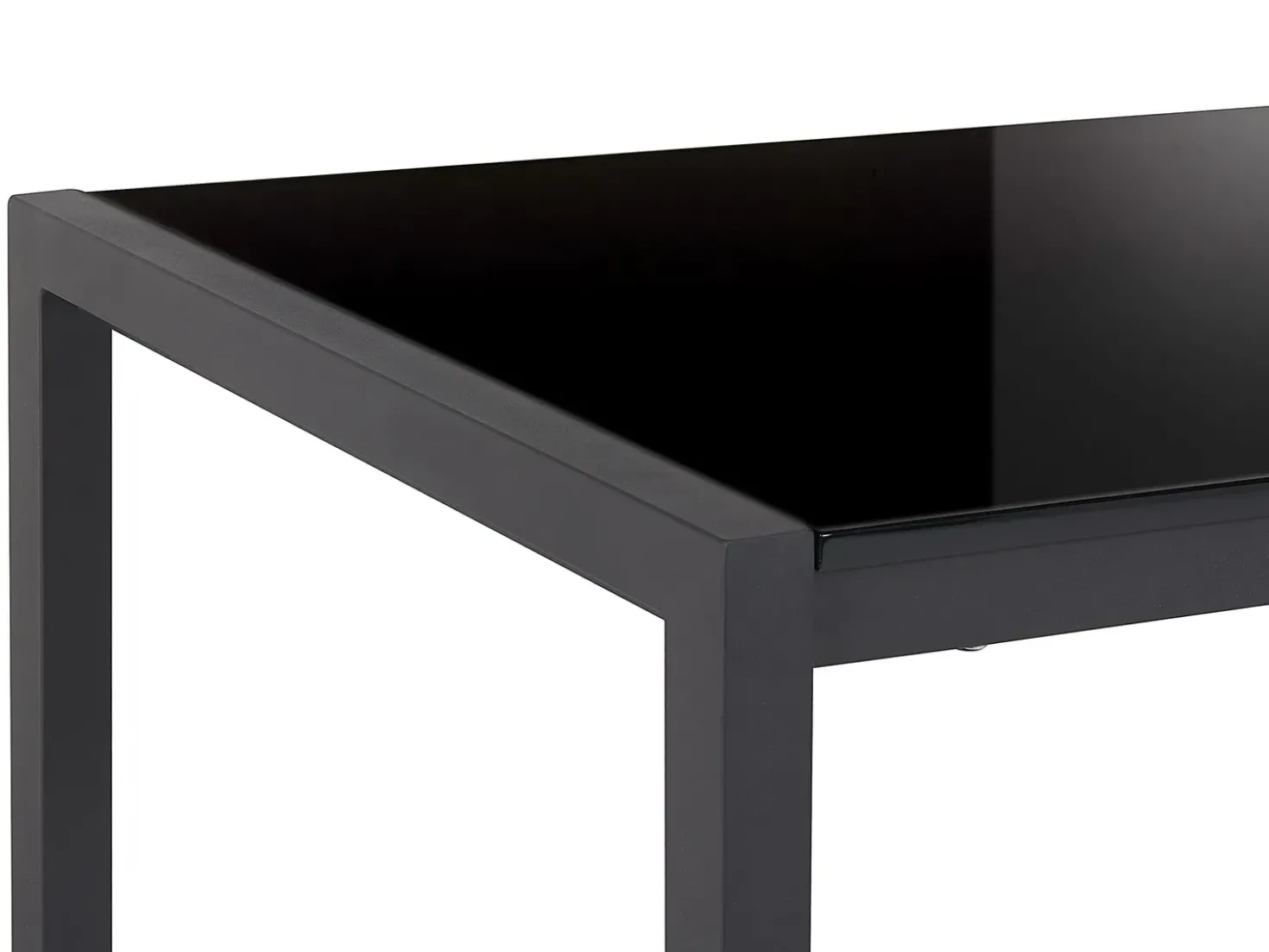 Tavolo da pranzo estensibile GRANADA Nero 120/160 cm 80 cm
