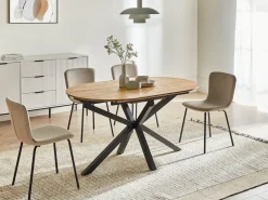 Tavolo da pranzo estensibile MACQUARIE Marrone 140/180 cm 90 cm