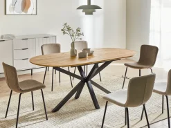 Tavolo da pranzo estensibile MACQUARIE Marrone 140/180 cm 90 cm