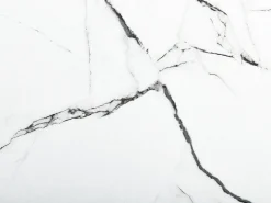 Tavolo da pranzo estensibile MAXIMUS Marmo bianco 160/200 cm 90 cm