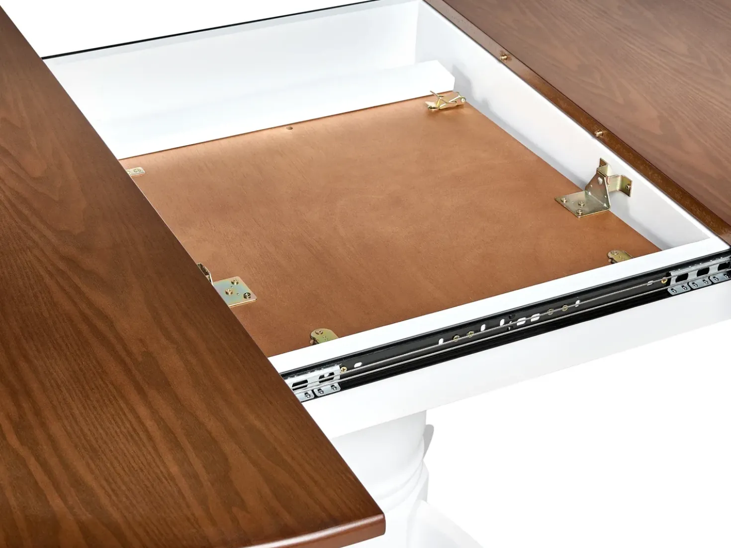 Tavolo da pranzo estensibile AKRON Frassino marrone 106/150 cm 106 cm Legno