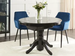 Tavolo da pranzo estensibile AKRON Nero 106/150 cm 106 cm