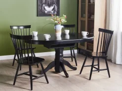 Tavolo da pranzo estensibile AKRON Nero 106/150 cm 106 cm