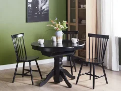 Tavolo da pranzo estensibile AKRON Nero 106/150 cm 106 cm