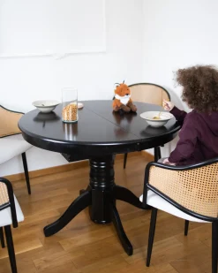 Tavolo da pranzo estensibile AKRON Nero 106/150 cm 106 cm
