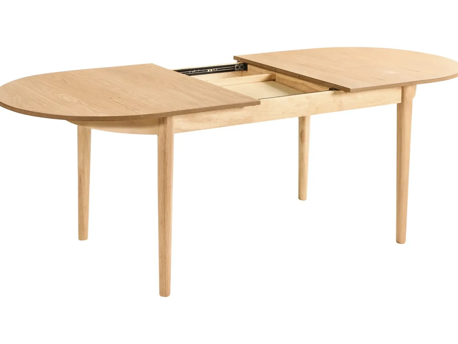 Tavolo da pranzo estensibile LARTO Frassino chiaro 180/220 cm 90 cm