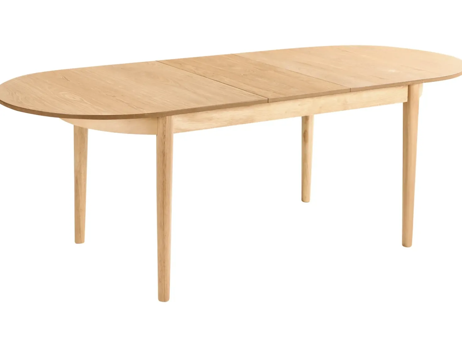 Tavolo da pranzo estensibile LARTO Frassino chiaro 180/220 cm 90 cm