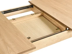 Tavolo da pranzo estensibile LARTO Frassino chiaro 180/220 cm 90 cm